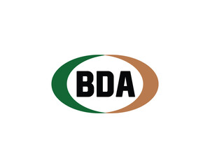 BDA logo design vector template. BDA logo design.