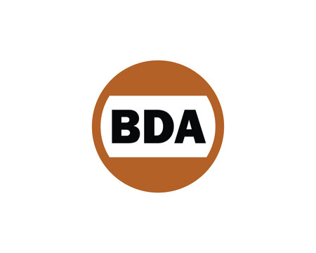 BDA logo design vector template. BDA logo design.