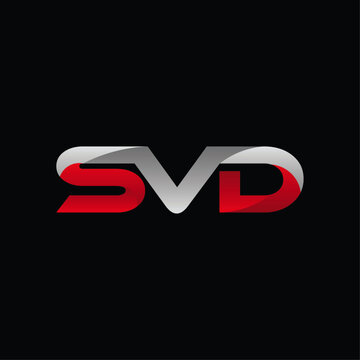 Initial SVD Modern Geometric Business Creative Design Logo