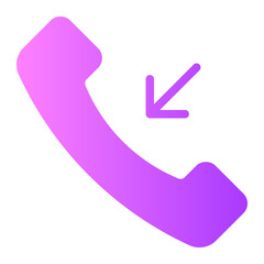 incoming call gradient icon