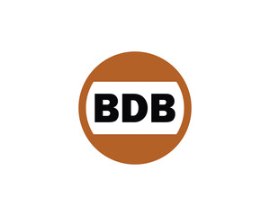 BDB logo design vector template. BDB logo design.