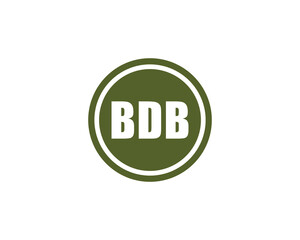 BDB logo design vector template. BDB logo design.
