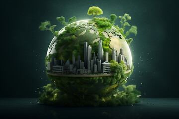 sustainable environmental friendly goal development green business strategy global net zero carbon neutral target emission reduction