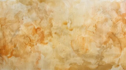 Watercolor texture with an abstract blend of brown, beige, and orange hues, resembling an aged paper or a stained fabric
