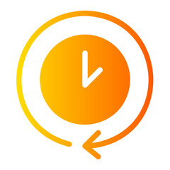 rking time gradient icon