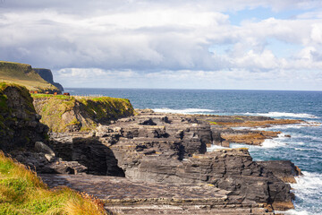 rocky shore and ocean