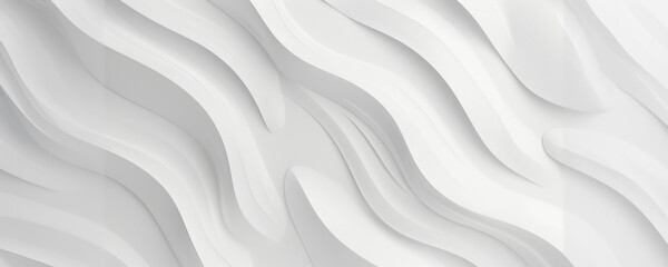 Obraz premium Abstract white wavy texture background image