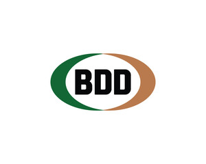 BDD logo design vector template. BDD logo design.