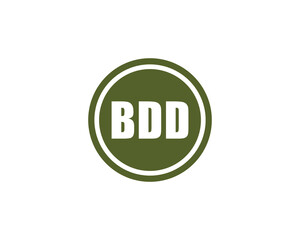 BDD logo design vector template. BDD logo design.