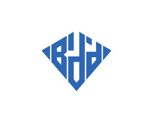 BDD logo design vector template. BDD logo design.