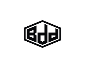 BDD logo design vector template. BDD logo design.
