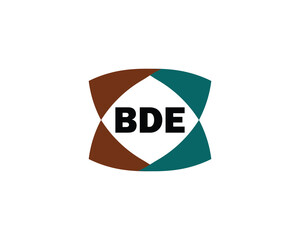 BDE logo design vector template. BDE logo design.