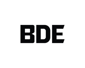 BDE logo design vector template. BDE logo design.