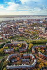 Obraz premium Aerial View of the City (Liverpool, Merseyside.)