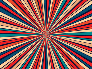 Colorful striped background. Vector illustration. Fun abstract pattern retro design, summer and carnival background.