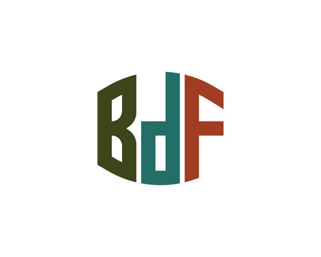BDF logo design vector template. BDF logo design.