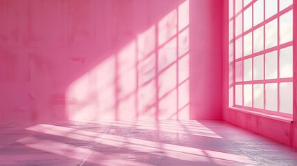 Pink Room With Window Light