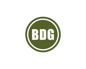 BDG Logo design vector template. BDG Logo design.