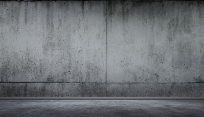 a blank concrete wall in an old warehouse