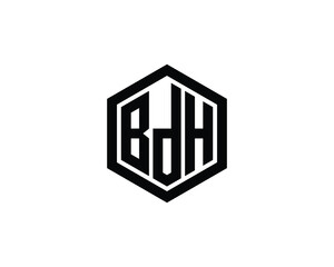 BDH Logo design vector template. BDH logo design.
