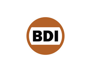 BDI Logo design vector template. BDI logo design.