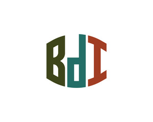 BDI Logo design vector template. BDI logo design.