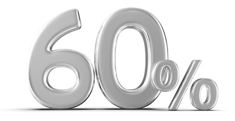 60 Percent Off Sale Gold Number 3D