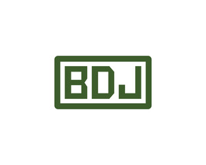 BDJ logo design vector template. BDJ logo design.