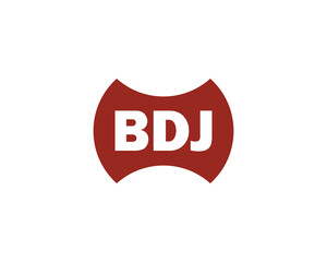 BDJ logo design vector template. BDJ logo design.