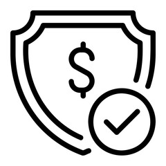 cure payment line icon
