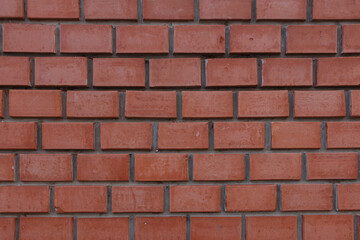Red brick wall background.
