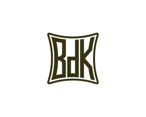 BDK Logo design vector template. BDK logo design.