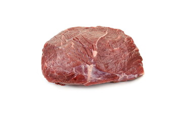 Fresh raw beef isolated on white