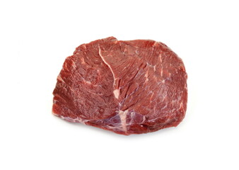 Fresh raw beef isolated on white
