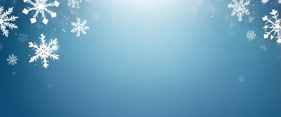 Light blue Christmas background with snowflake texture. Made with generative AI technology