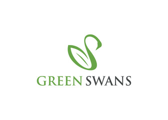Swan creative animal logo design