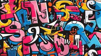 Obraz premium graffiti colorful print