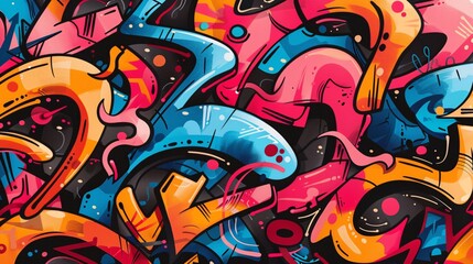 graffiti  colorful print
