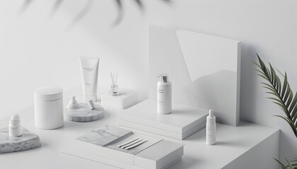 Fototapeta premium Product mockup backgrounds for brands