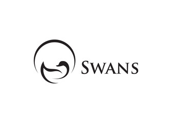 Swan creative animal logo design