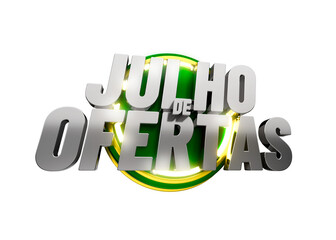 SELO 3D JULHO DE OFERTAS
