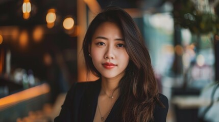 Obraz premium Charming and Confident Asian Executive