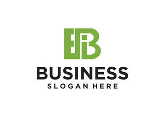 Eib letter alphabet logo design identity business name