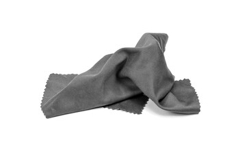 Glass cleaning cloth, napkin isolated on white background 