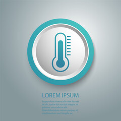 Thermometer icon.  Vector illustration