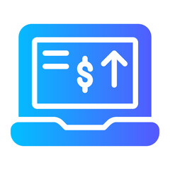 Obraz premium ptop gradient icon