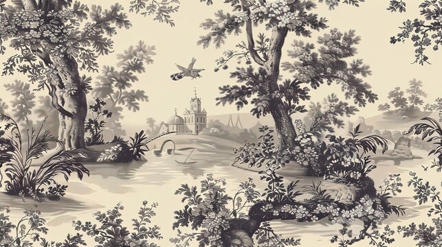 Toilet patten wallpaper
