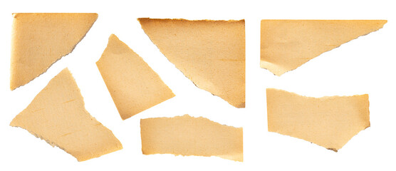 old paper texture background with vintage retro look, transparent png with empty paper sheet as backdrop for text and paper overlay effect