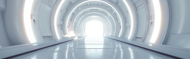 Futuristic Journey Through High-Tech Corridor