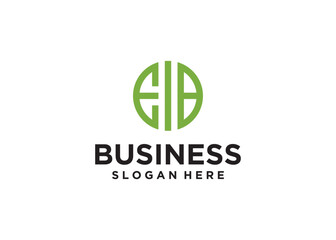 Eib letter alphabet logo design identity business name